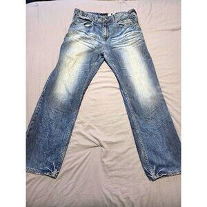 Vintage Rocawear Jeans Mens 36 Original Fit Blue Denim Embroidered Pockets Y2K